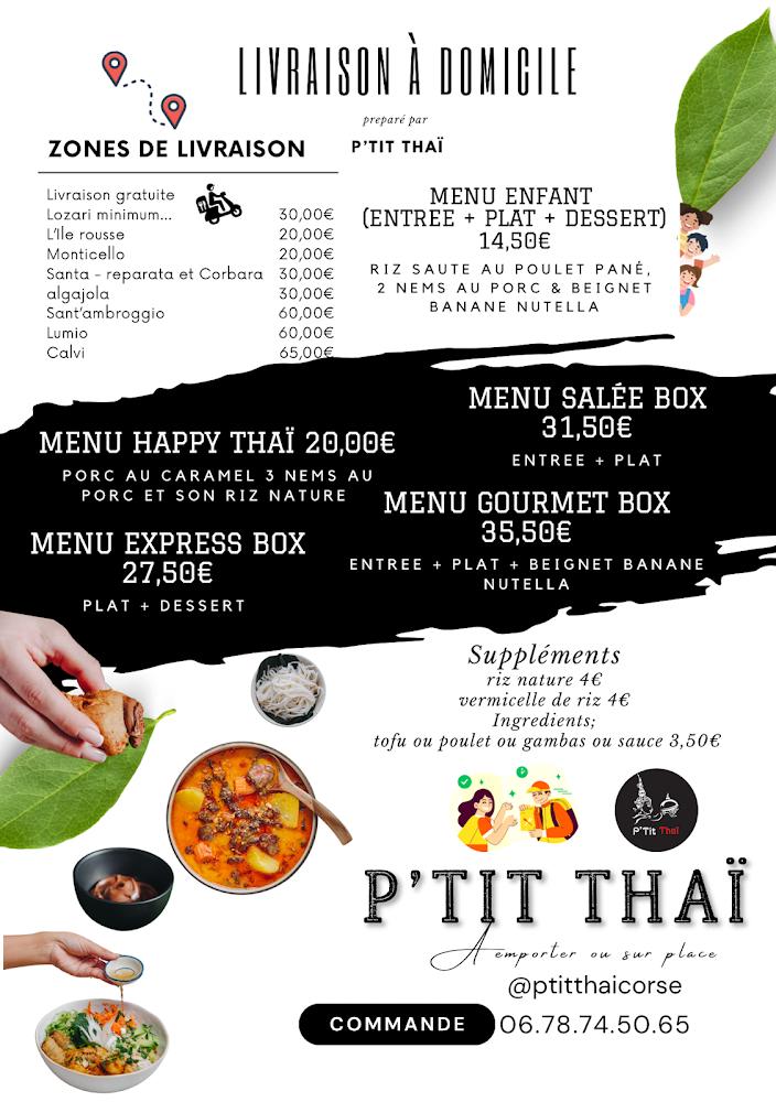 P'Tit Thaï - Menu Image 3